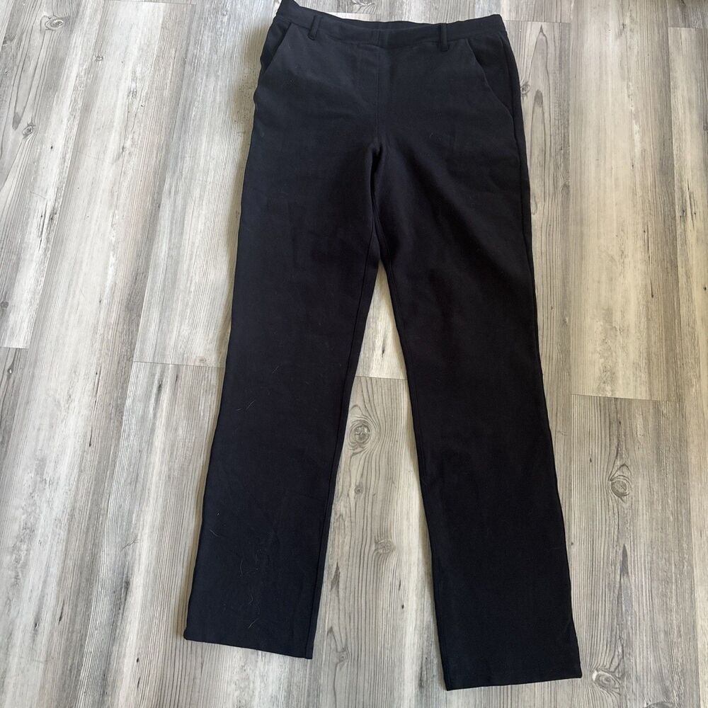 Quince Black Pull On Elastic Waist Dress Pants Women’s Size Medium